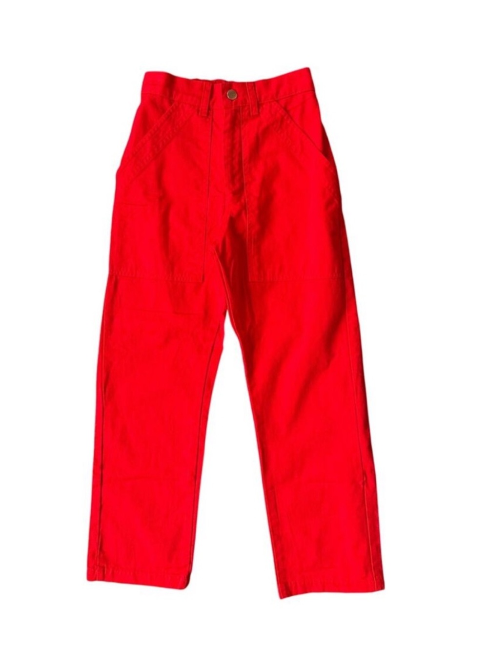 Big Bud Work Pants in Bright Red Size XXS